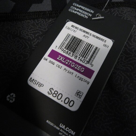 Under Armour Men's ColdGear Infrared Compression Leggings 2XL DSG 1381747-001 - Picture 5 of 13